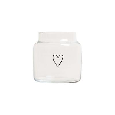 Vase aus Glas mittel Herz