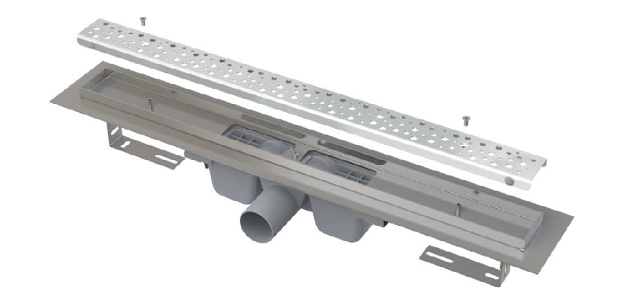 ALCA APZ11-1150L Antivandal - Antivandal-Bodenrinne mit Rost