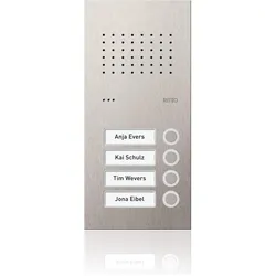 Ritto, Klingel + Türsprechanlage, Electric Türstation Acero Pur 4WE (Drahtgebunden, Kabelgebunden)