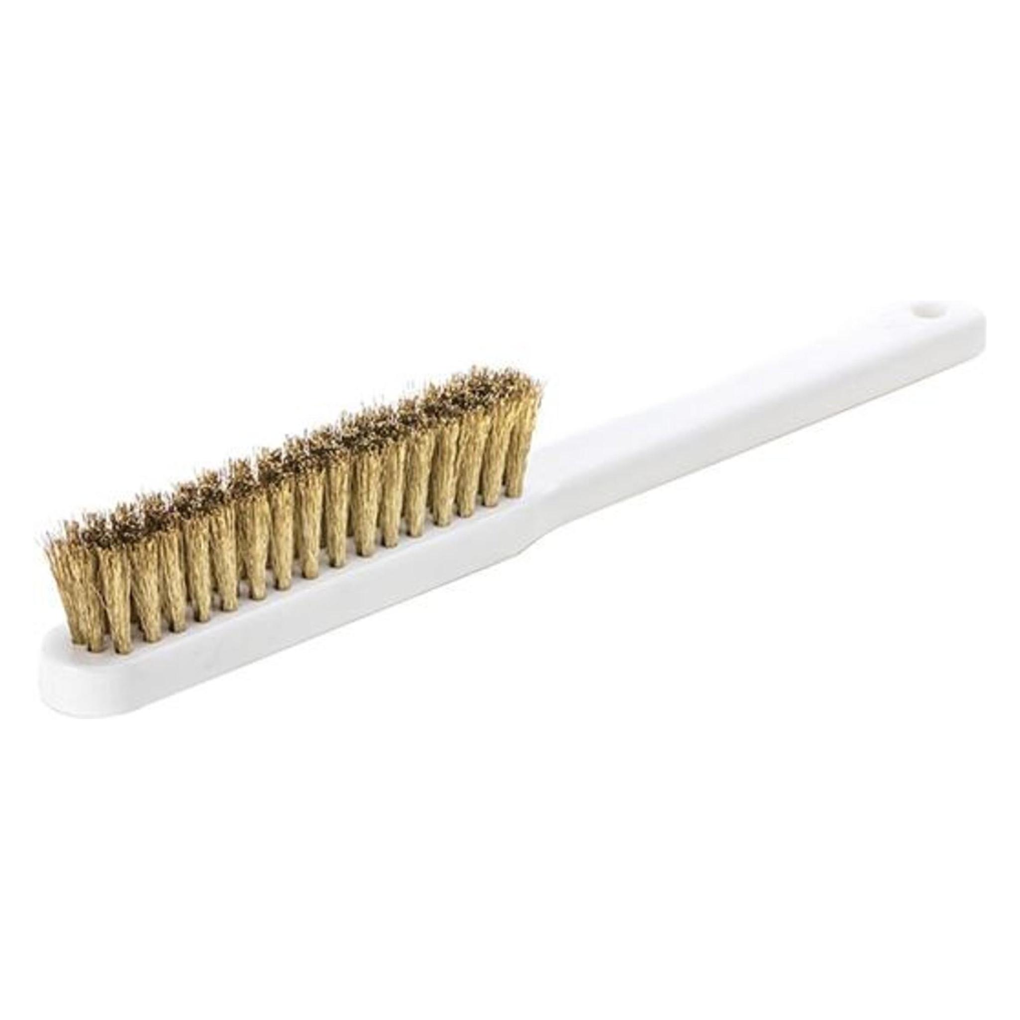 Lessmann Feinbürste Länge 225 mm 0,15 mm Messingdraht gewellt 4-reihig (182162)
