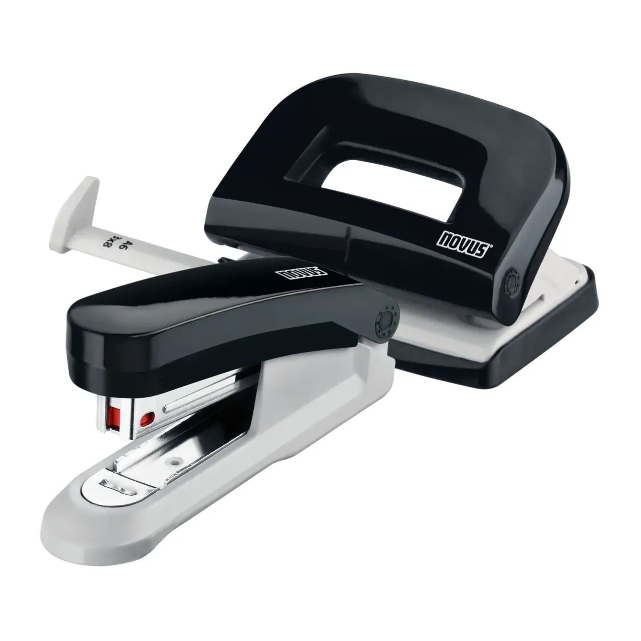 novus Locher und Heftgeräte Set E210/E15 schwarz