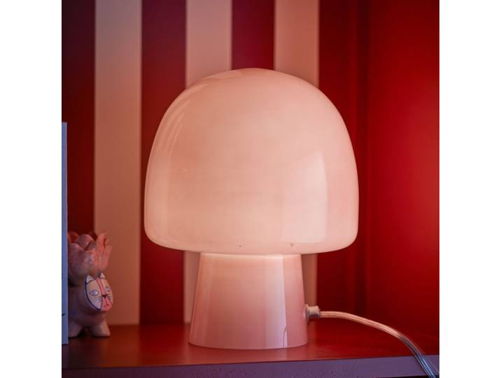 Paddy Tischleuchte, rosa, Glas, Höhe 26,5 cm - BLOOMINGVILLE - Wohnzimmer - Junges Wohnen - Einflammig