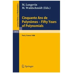Cinquante Ans de Polynomes - Fifty Years of Polynomials, Fachbücher