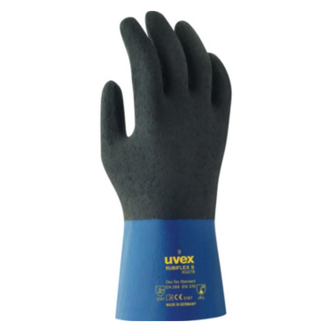 Uvex Chemikalien-Schutzhandschuh Rubiflex XG. Gr. 10 VPE: 10 (10) (55563410)