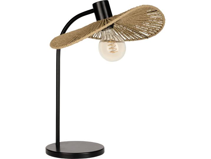 Eglo Tischlampe Siruela Schwarz Stahl H 46.5 cm