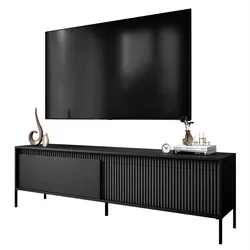 TV-SCHRANK YASUMI 187 cm schwarz matt