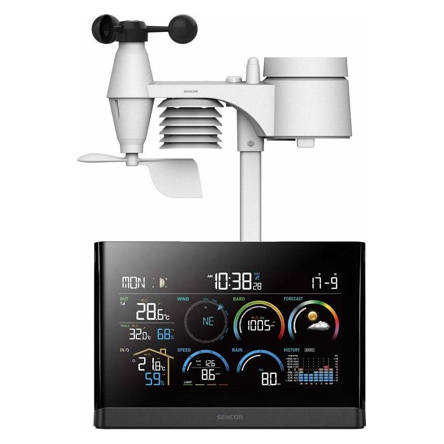 Sencor SWS 11000 Wetterstation schwarz / Farb-LCD / Funksensor (8590669384334)