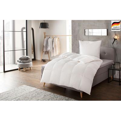 Daunenbettdecke OTTO HOME "Köniz, 100% Daunen, alle Wärmeklassen, hergestellt in Deutschland", weiß, B:155cm L:220cm, Bezug: 100% Baumwolle, Bettdecken, hergestellt in Deutschland