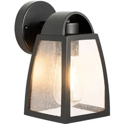 Außenleuchte Wandlampe schwarz Fassadenleuchte Gartenlampe Wandleuchte, Aluminium, LED 7W 806Lm warmweiß, LxBxH 20x12x12 cm