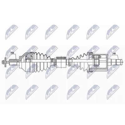 Nty Antriebswelle [Hersteller-Nr. NPW-VV-139] für Volvo