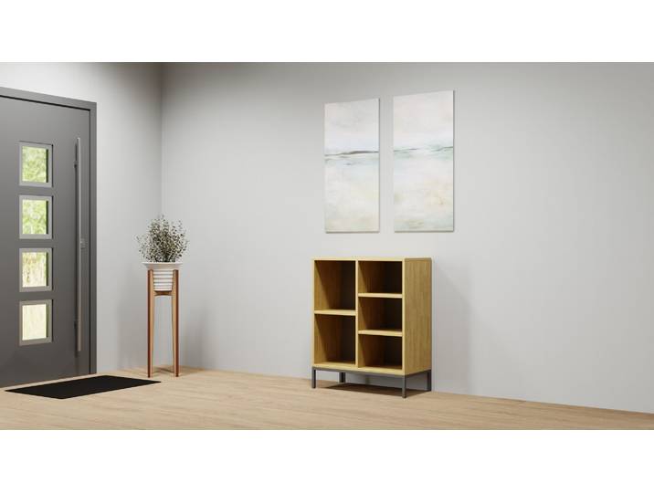 Offenes Sideboard nach Maß Eiche Natur geölt