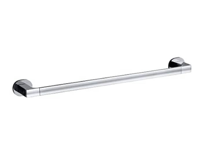 WENKO Porte-serviette UV-Loc® Uno Maribor\, porte-serviette mural en zinc moulé sous pression\, fixer sans percer avec le système adhésif innovant\, idéal pour sécher et ranger\, 63\,5 x 5 x 7\,5 cm\, chrome