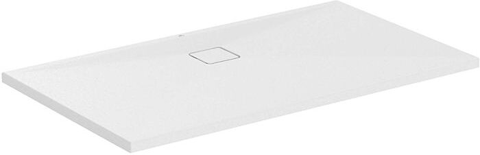 Ideal Standard Flat Evo Brausewanne T5435FO 1400 x 800 x 35 mm, seidenweiß, rechteckig, Ablauf an langer Seite