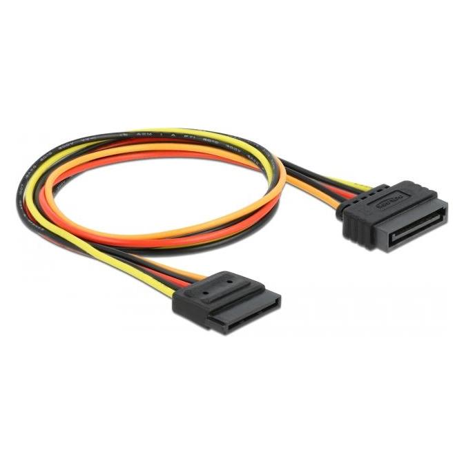 Delock SATA Stromverlängerungskabel (50 cm, SATA) (60132)