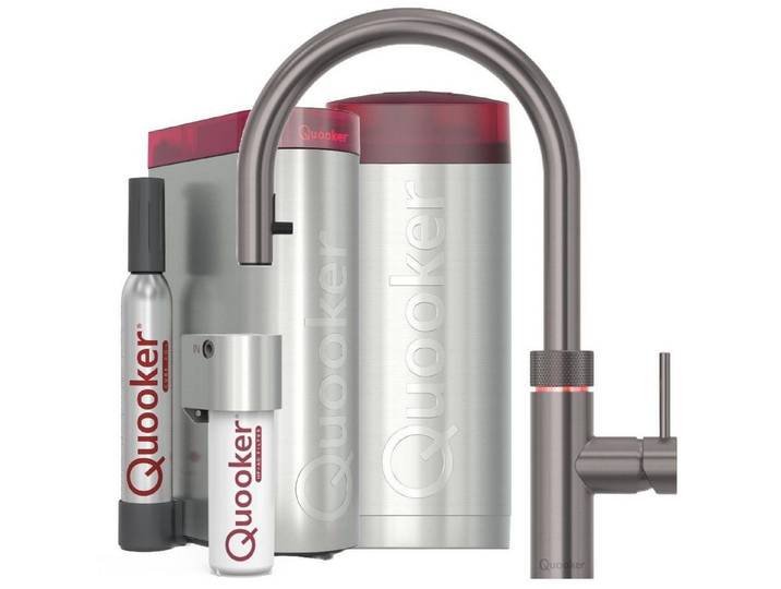 QUOOKER Küchenarmatur Quooker Flex Combi+ & Cube inkl. Cube-Filter
