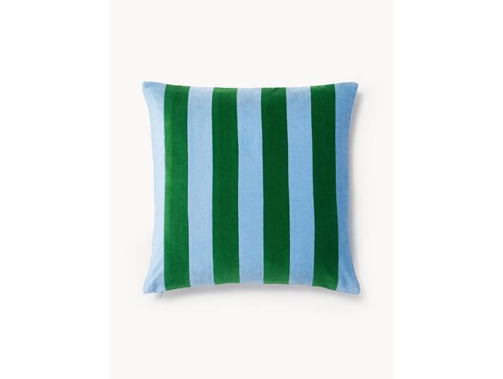 Housse de coussin patchwork en velours Remus