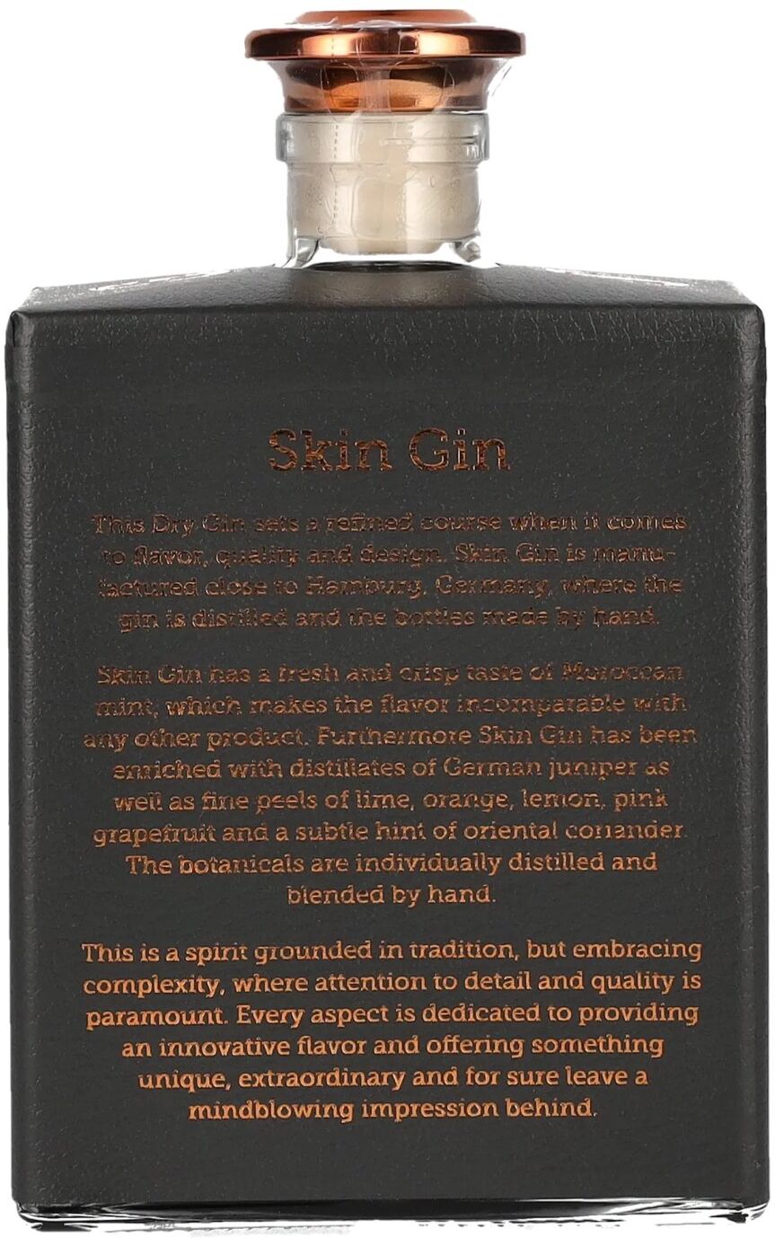 Skin Gin Handcrafted German Dry Gin Edition Anthrazit 42% Vol. 0,5l
