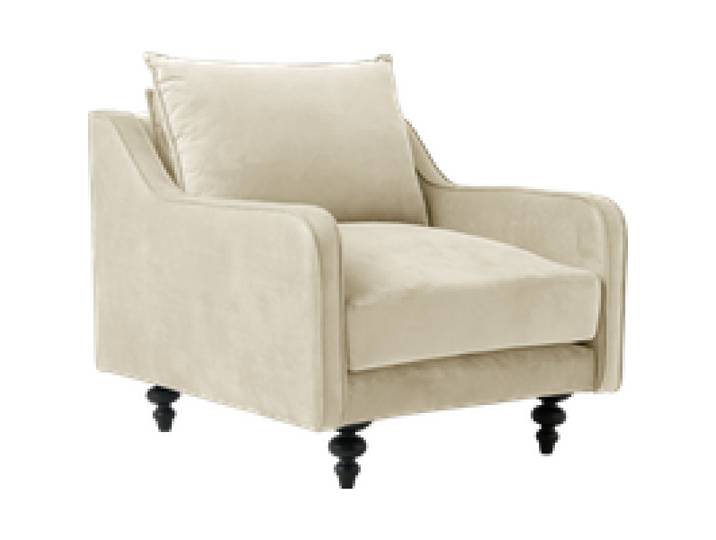 Fauteuil velours Orso