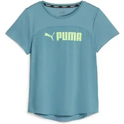 PUMA Damen Shirt FIT LOGO ULTRABREATHE, Größe XS in Blau Blau