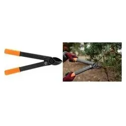 Bradas, Gartenschere, Amboss-Astschere V-SERIES SUPER LIGHT anthrazit/orange, Ambossklinge mit Schutzbeschichtung