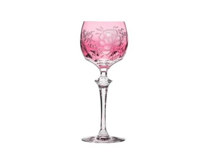 ARNSTADT KRISTALL Weinglas Primerose rubin rot (21,5cm) - Kristallglas mundgeblasen · von Hand geschliffen · Handmade in Germany