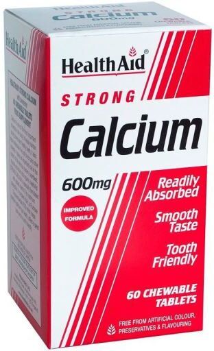 HealthAid Calcium 600 mg with Vitamin D 60 Tablets