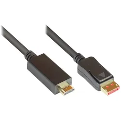 Alcasa DP14-HDMI5 Videokabel-Adapter 5 m DisplayPort HDMI Schwarz