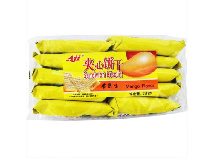 Aji Crackers Sandwich Soda Saveur Mangue 270 g