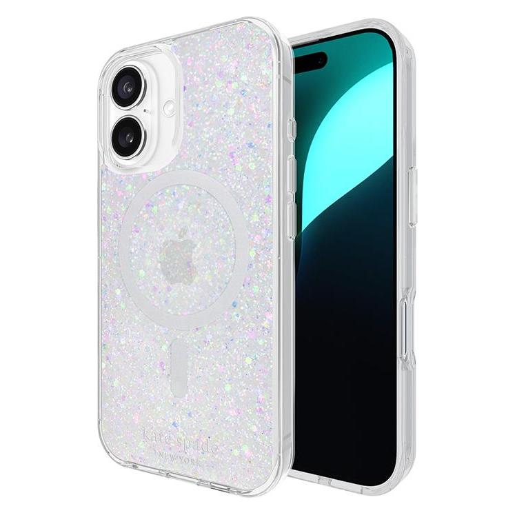Kate Spade Protective MagSafe - iPhone 16 Hülle (klobiger Glitzer) (Apple iPhone 16) (KS054948)