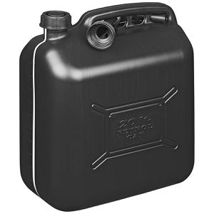 ProPlus Benzinkanister 530047, 20 Liter, schwarz, aus Kunststoff