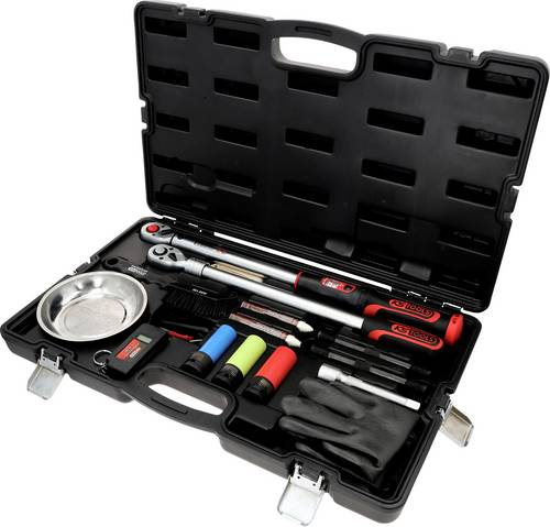 KS Tools 516.2450 MASTER Radwechsel-Service-Satz mit 1/2" INFINITOOL Ratschen-Drehmomentschlüssel, 20 - 200 Nm, 18-tlg