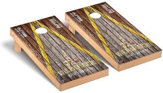 Skip's Garage Valparaiso Valpo Crusaders Triangle Cornhole Board Set