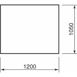 Wodtke Rechteck Sicherheitsglas 1050 x 1200 x 6 mm, klar