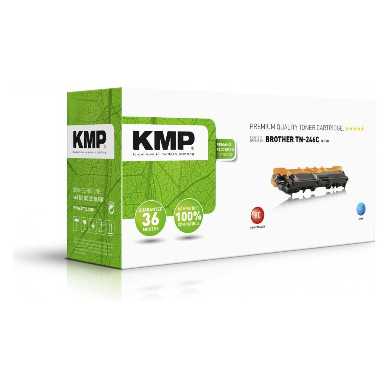 KMP B-T58 Toner kompatibel mit Brother TN-246 C (C) (1248,3003)