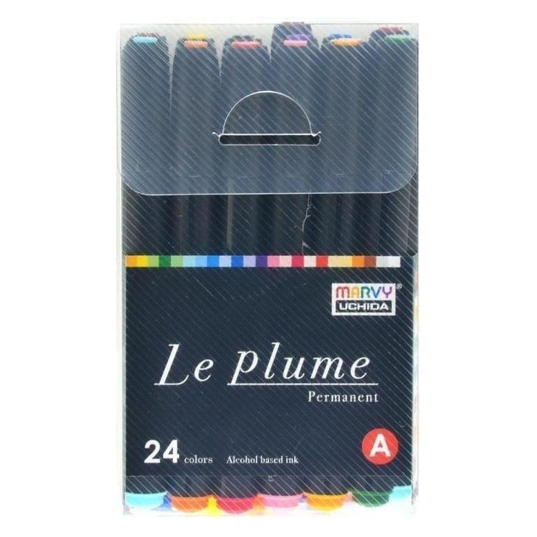 Marvy Permanentmarker mit Pinselspitze, 24 Stk (24x) (54680285)