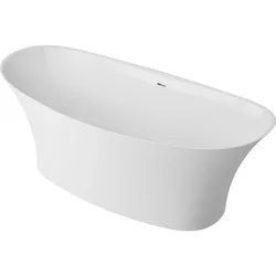 Badewanne Earta 2.0 1700x635x786 mm freistehend Inhalt: 235 mm Mineralguss weíß Evenes