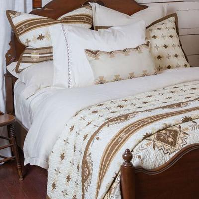 Hiend Accents Laramie Mini Quilt Set Brown, King, Brown