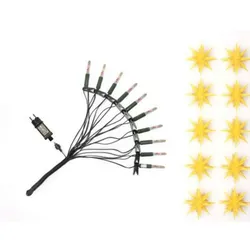 Herrnhuter Sterne 50420 Sternenkette A1s gelb 10 Sterne ø 13cm mit LED