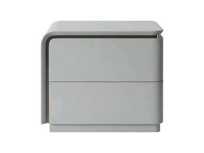 Nachttische Kompakter Nachttisch mit zwei Schubladen for Schlafzimmer Organisation der Wohnzimmeraufbewahrung(Grigio,Groß)