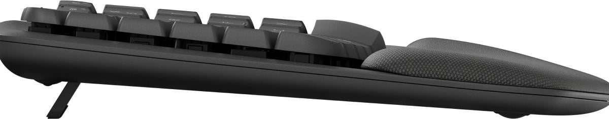 Logitech Wave Keys Draadloos Toetsenbord voor Zakelijk Gebruik, Bluetooth en RF, QWERTY, Grafiet