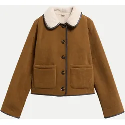 Cordjacke Penny Fleece Braun 40