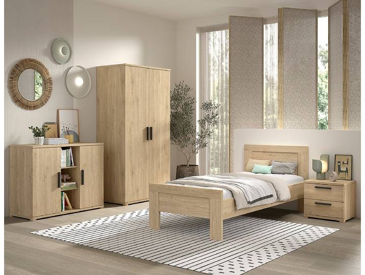 Ensemble de chambre d'enfant Sam 4 101cm Marron