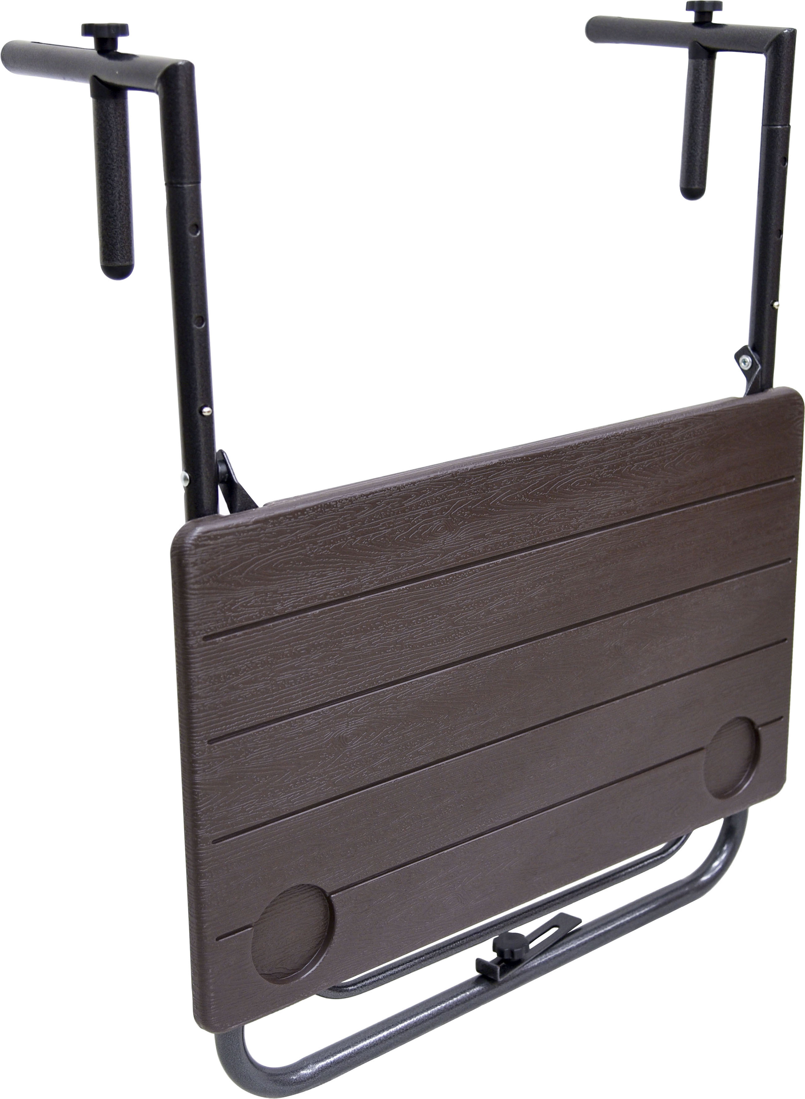 Balkonhängetisch GARDEN PLEASURE "TABORA", braun, B:60cm T:60cm, Tische, Balkonhängetisch