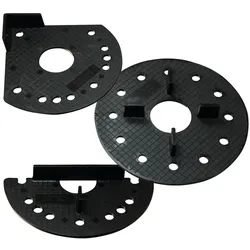 Kieslager für Steinplatten, Betonplatten / Terrassenplatten | Ecke