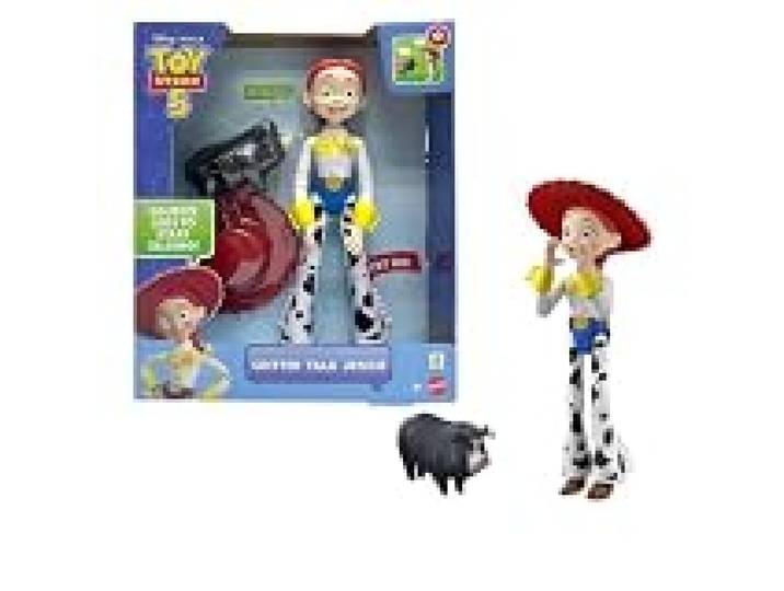 Mattel Disney · Pixar Toy Story 5 Figurine articulée Jessie la Bavarde de l’Ouest (Version française) avec Figurine Jimmy Dean et Plus de 35 Effets sonores, JMW30