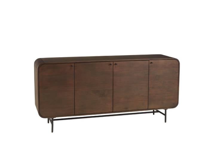 Buffet design bois foncé 4 portes