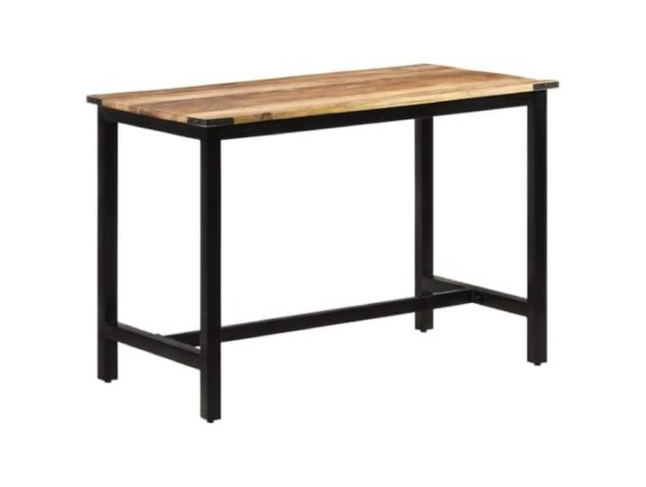 HEFZGDB Massivholz Esstisch Mango 110x60x76 cm Industriestil Küchentisch mit robusten Eisenbeinen - Langlebiges Retro Design Esszimmertisch aus massivem Mangoholz