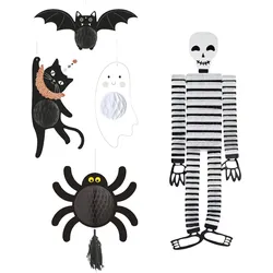 WellHome - Halloween-Dekorationen – Set mit 5 festlichen Hängeteilen