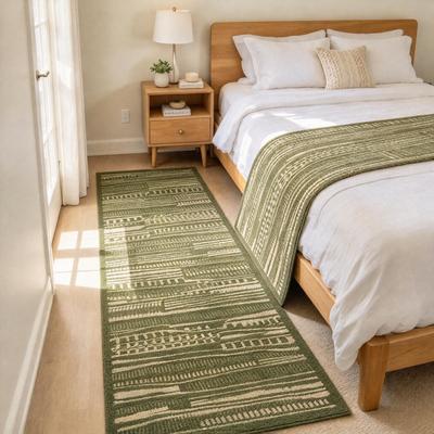 BLUEBELL Modern Washable Abstract Runner Rug
