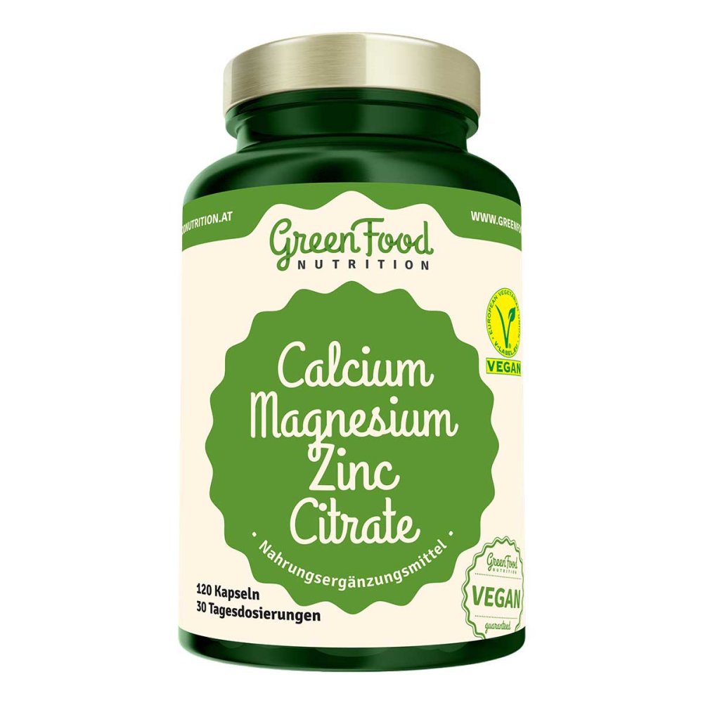 GreenFood Nutrition Calcium Magnesium Zink Citrate Kapseln 08106560